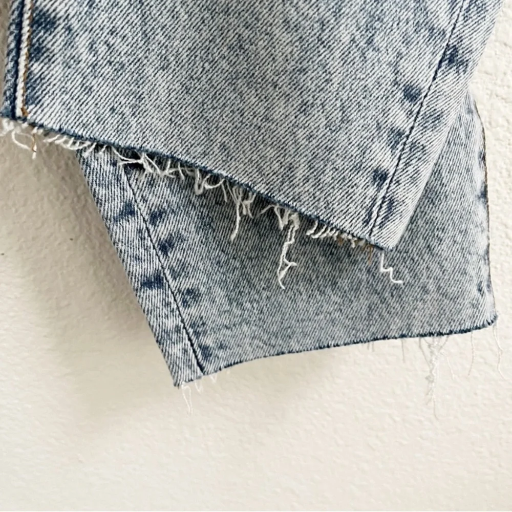 Frame Denim Women's Light Blue Distressed Cropped Jeans Le High Skinny Crop - Picture 9 of 9